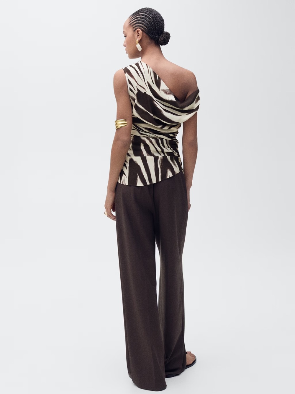 Mango Zebra-Print Top - Picture 4 of 10